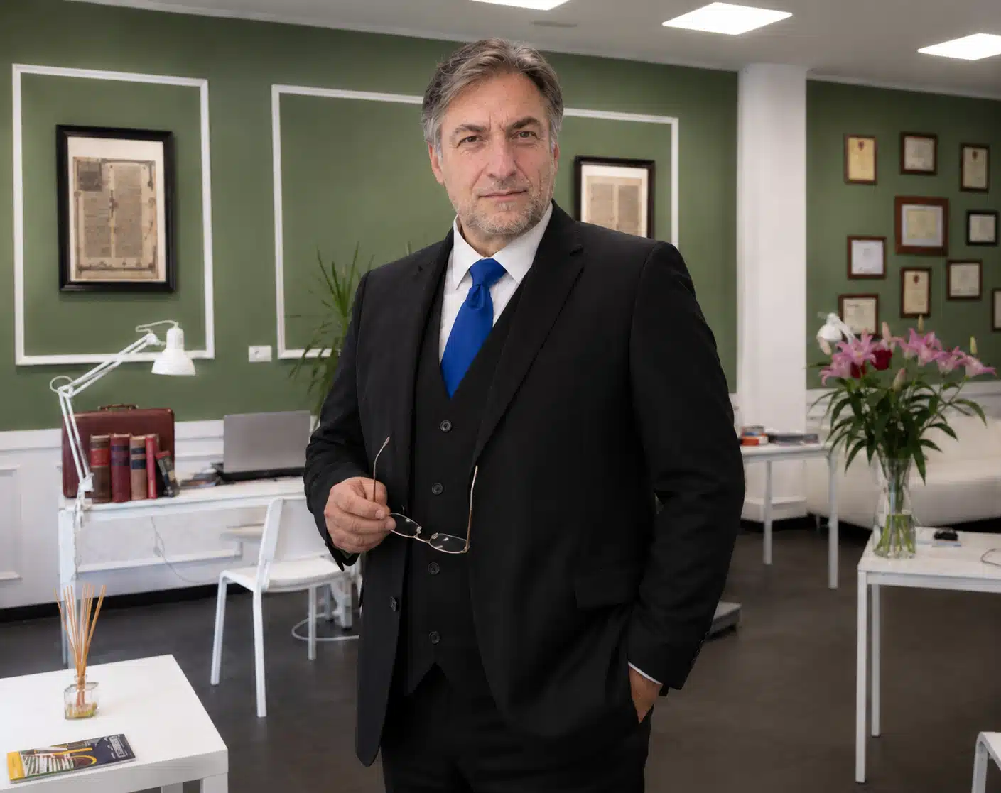 José Martín García, abogado en su despacho